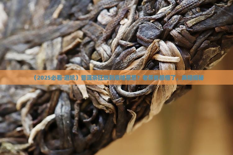 说普洱茶狂放是什么意思