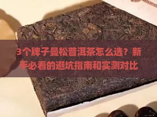曼松普洱茶哪个牌子的好喝一点
