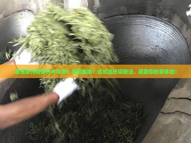 普洱茶为啥要开水冲泡
