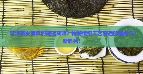 普洱茶发酵速成