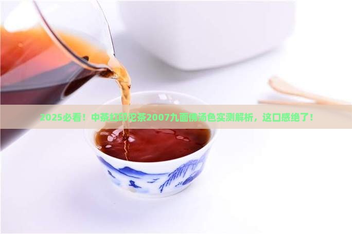 中茶红印沱茶2007九面佛汤色