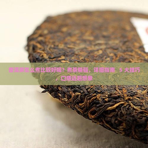 怎么煮普洱茶比较好喝