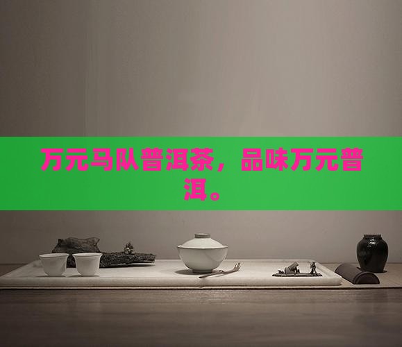 万元马队长普洱茶