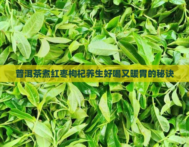 普洱茶煮红枣枸杞