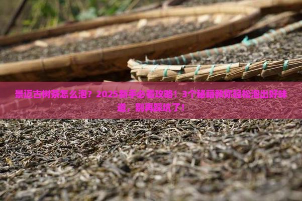 景迈古树茶怎么泡