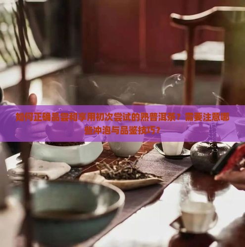 如何正确品尝和享用初次尝试的熟普洱茶？需要注意哪些冲泡与品鉴技巧？