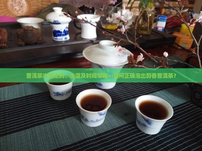 普洱茶冲泡比例、水温及时间掌握：如何正确泡出醇香普洱茶？