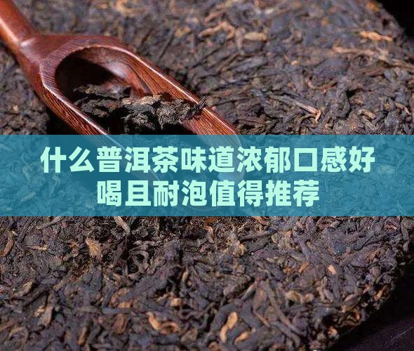 什么普洱茶味道浓郁口感好