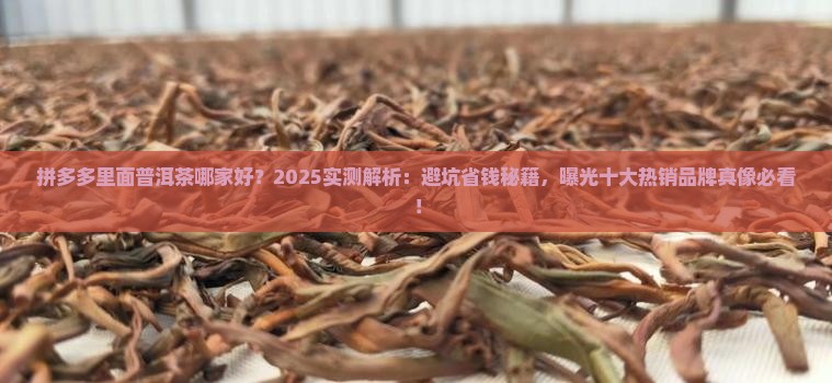 拼多多里面普洱茶哪家好