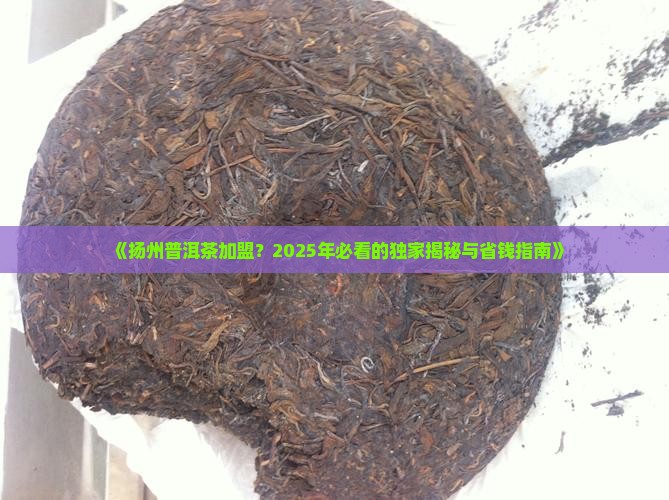 扬州普洱茶怎么加盟