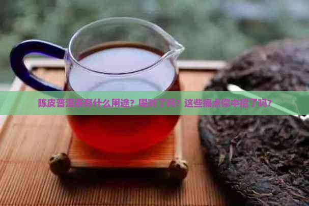 陈皮普洱茶有什么用途