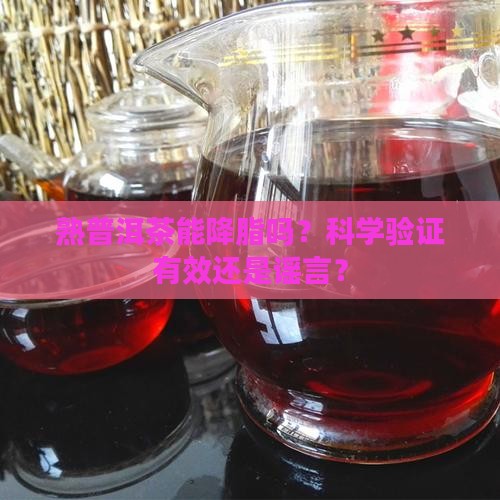熟普洱茶能降脂吗