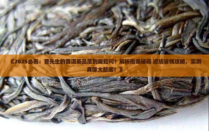 普先生的普洱茶品质如何