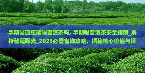 孕期高血压能喝普洱茶吗