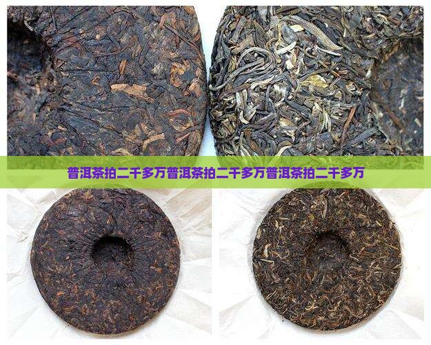 普洱茶拍二千多万