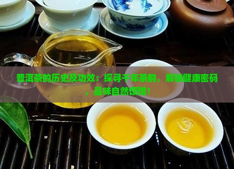 普洱茶的历史及功效