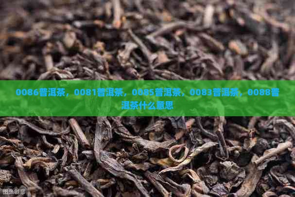 0086普洱茶
