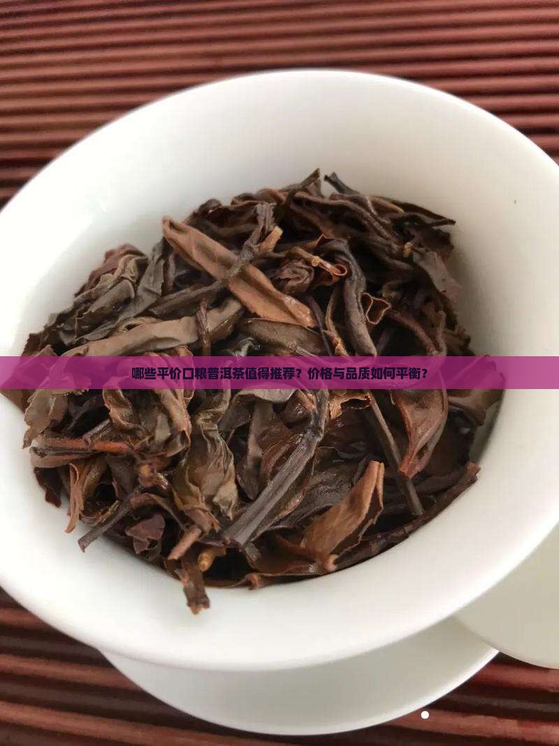哪些平价口粮普洱茶值得推荐？价格与品质如何平衡？