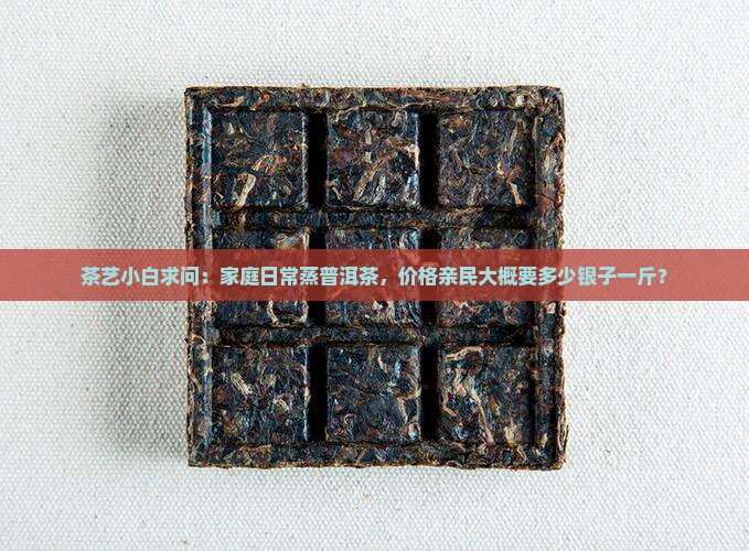 茶艺小白求问：家庭日常蒸普洱茶，价格亲民大概要多少银子一斤？