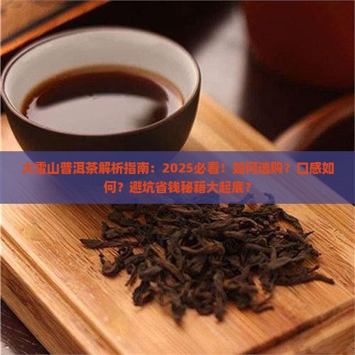 大雪山普洱茶描述