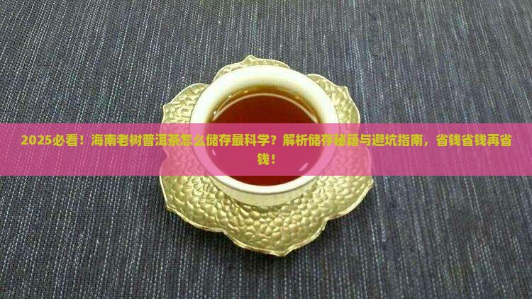 海南老树普洱茶怎么储存