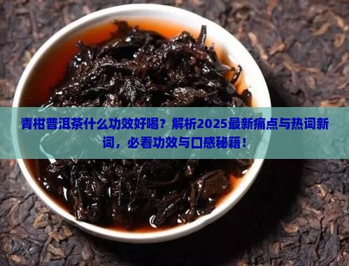 青柑普洱茶什么功效好喝