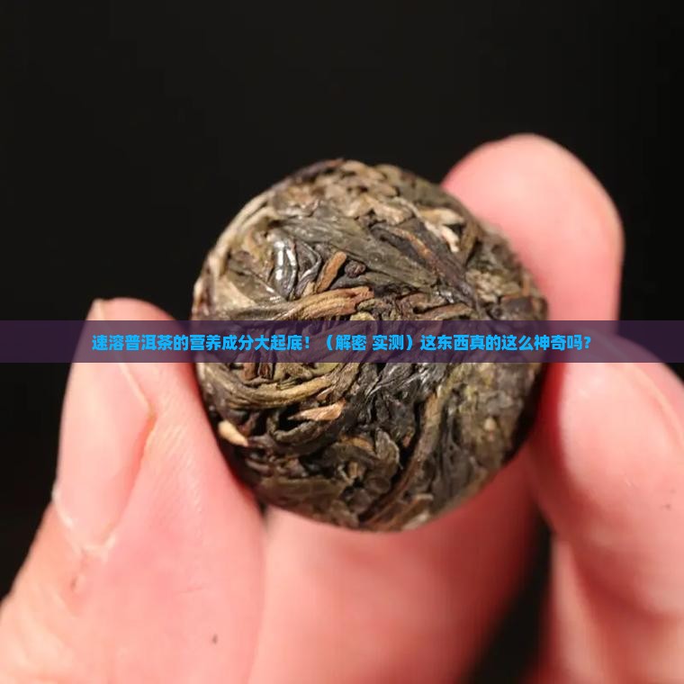 速溶普洱茶营养成分