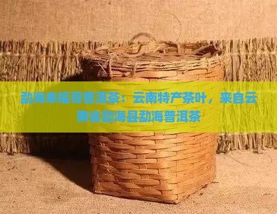 勐海幸福哥普洱茶