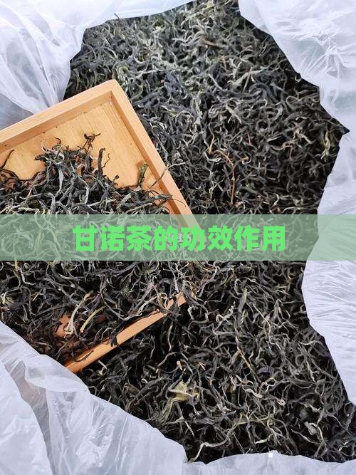 甘诺茶的功效作用