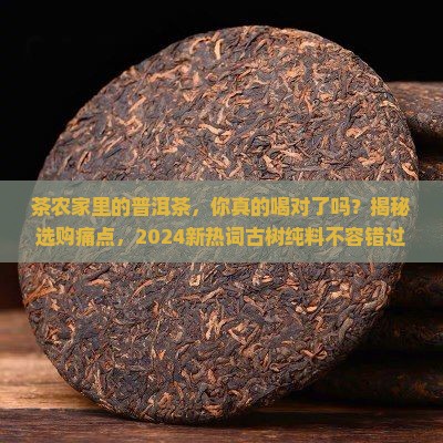 茶农家里的普洱茶
