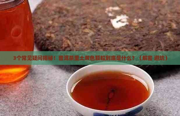 普洱茶土黄色颗粒状物是什么