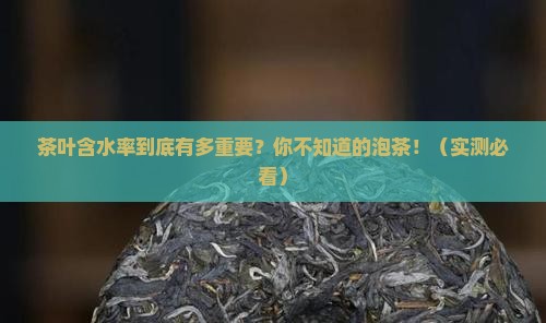 茶叶成品含水率
