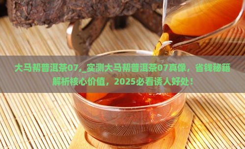 大马帮普洱茶07
