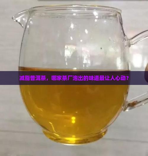 减脂普洱茶，哪家茶厂泡出的味道最让人心动？