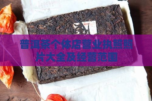 普洱茶个体店营业执照照片大全及经营范围