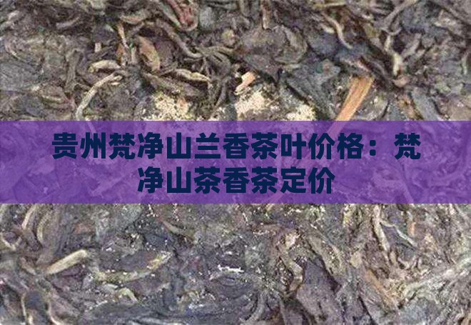 贵州梵净山兰香茶叶价格：梵净山茶香茶定价