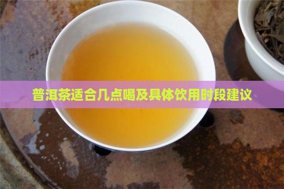 普洱茶适合几点喝及具体饮用时段建议
