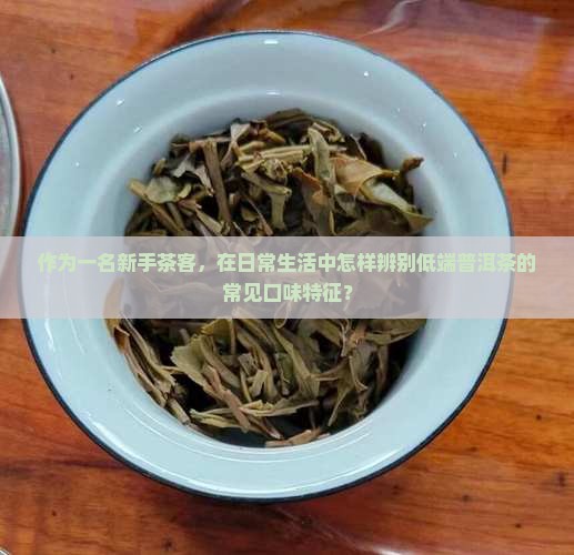 作为一名新手茶客，在日常生活中怎样辨别低端普洱茶的常见口味特征？