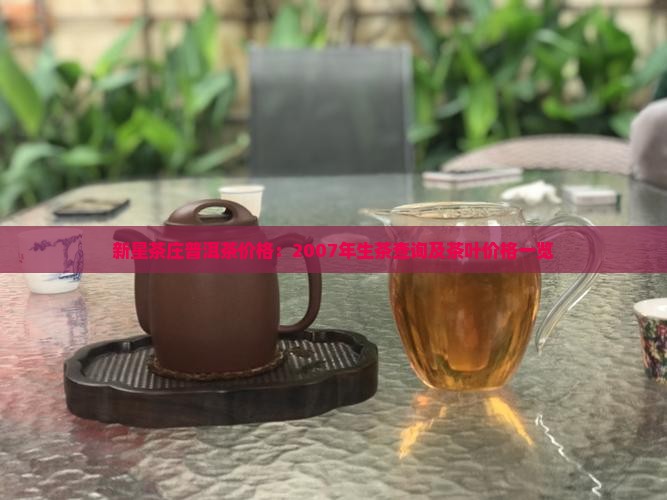 新星茶庄普洱茶价格：2007年生茶查询及茶叶价格一览