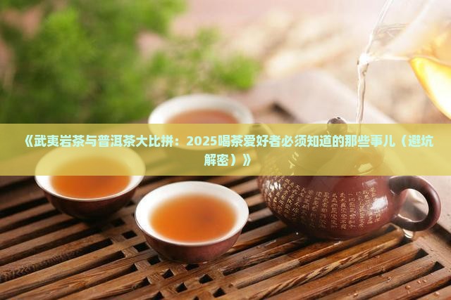 武夷岩茶普洱茶