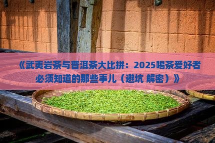 武夷岩茶普洱茶