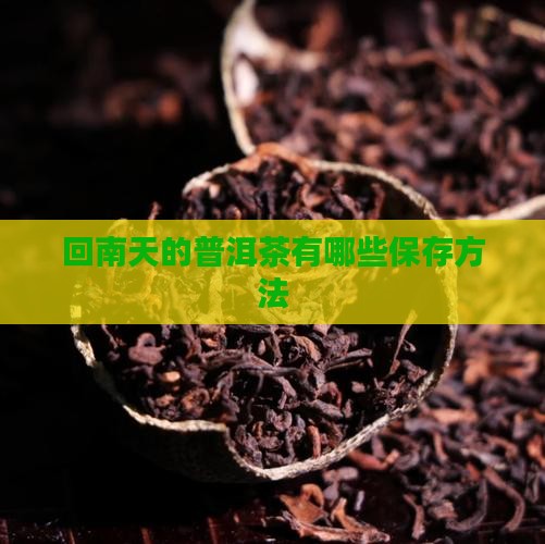 回南天的普洱茶有哪些