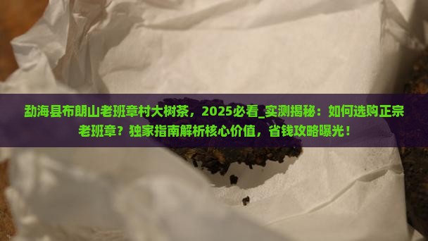 勐海县布朗山老班章村大树茶