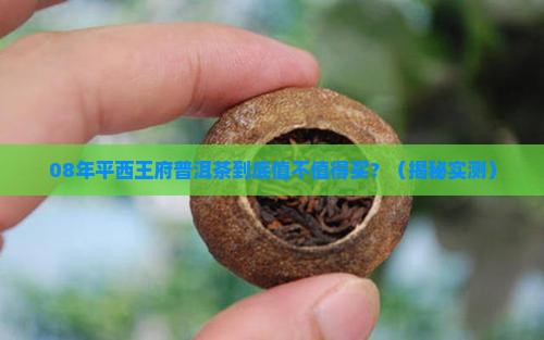 08年平西王府普洱茶