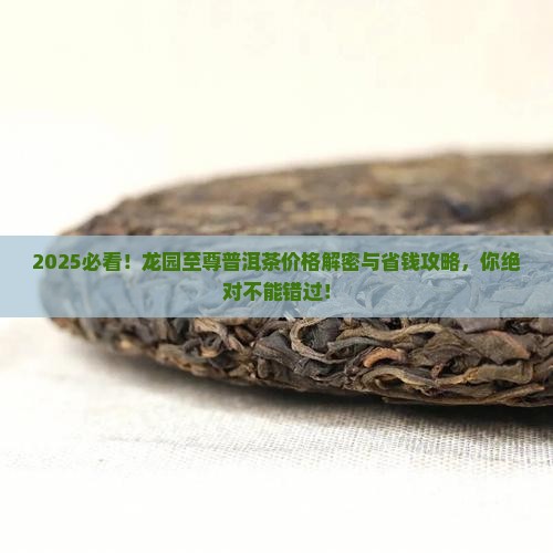龙园至尊普洱茶价格