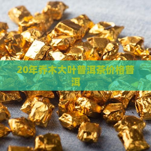20年乔木大叶普洱茶