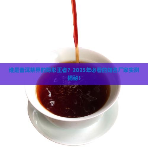 普洱茶的知名厂家