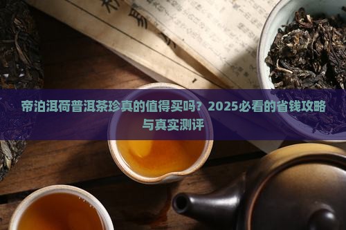 帝泊洱荷普洱茶珍
