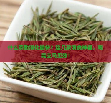 什么茶助消化最快