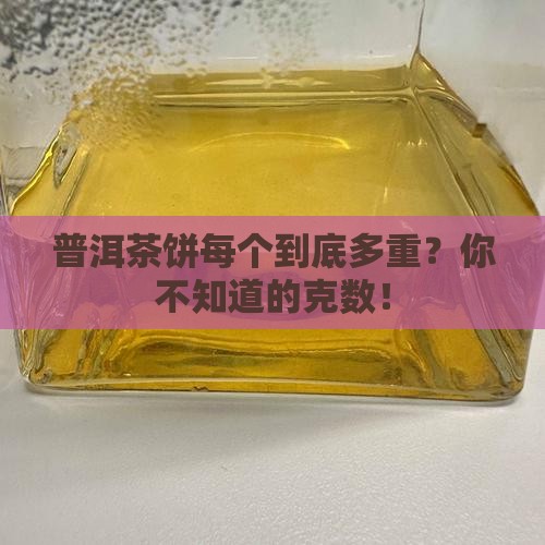 普洱茶饼每个多少克